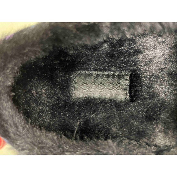 NWT Crocs Lined M 10 W 12 Clogs Spray Dye Multicolor Toasty Warm - Picture 11 of 11